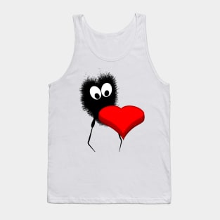 Alien and red heart Tank Top